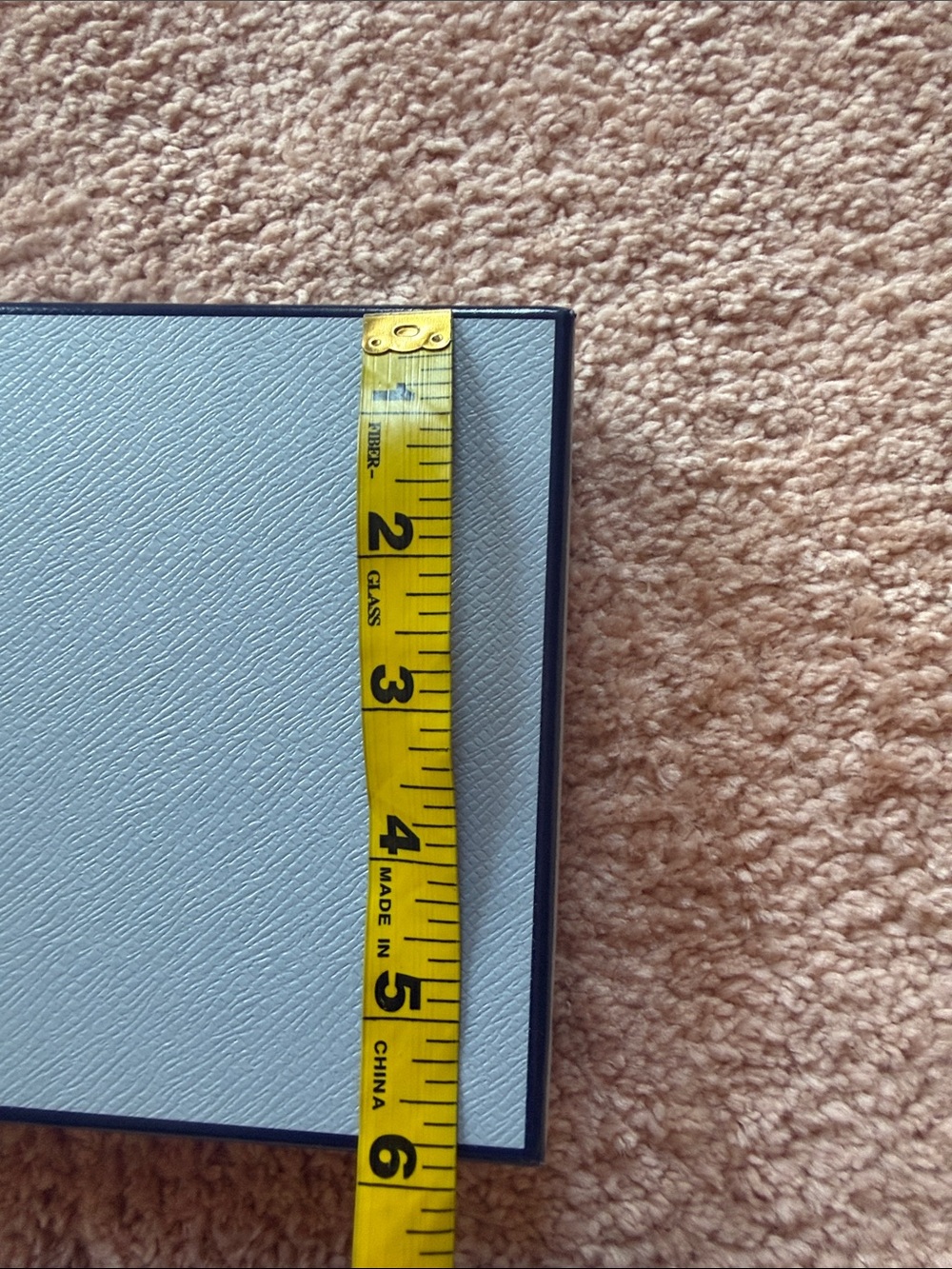 Prada Pale Blue Elastic Slim Belt with Silver  Plaque - Picture 5 of 6